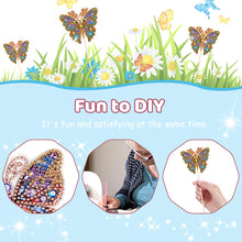 Load image into Gallery viewer, Special Shape Butterfly Garden Stake Diamond Art Craft Kits for Adults Beginners
