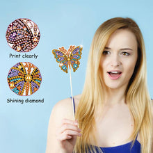 Load image into Gallery viewer, Special Shape Butterfly Garden Stake Diamond Art Craft Kits for Adults Beginners
