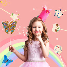 Load image into Gallery viewer, Special Shape Butterfly Garden Stake Diamond Art Craft Kits for Adults Beginners
