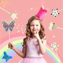 Load image into Gallery viewer, Special Shape Butterfly Garden Stake Diamond Art Craft Kits for Adults Beginners
