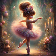 Load image into Gallery viewer, Diamond Painting - Full Round - dancing girl (30*30CM)
