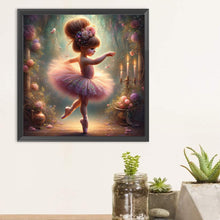 Load image into Gallery viewer, Diamond Painting - Full Round - dancing girl (30*30CM)
