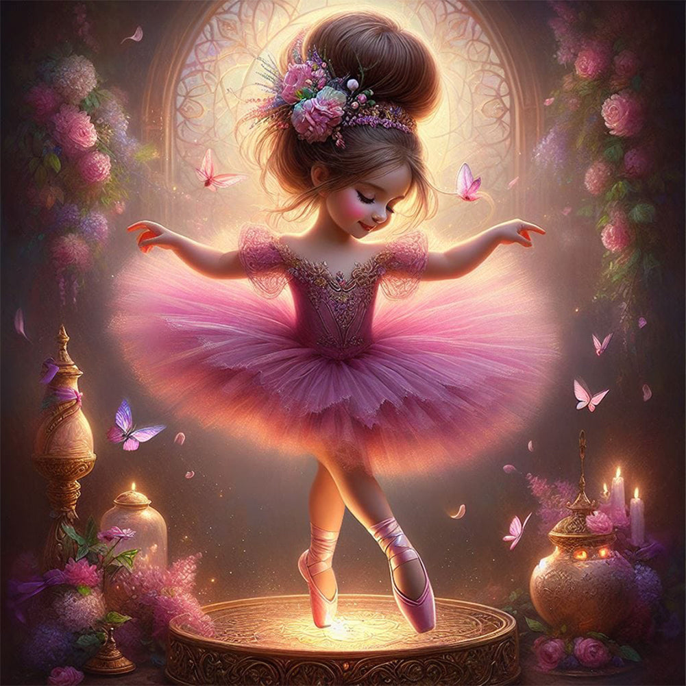 Diamond Painting - Full Round - dancing girl (30*30CM)