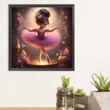 Load image into Gallery viewer, Diamond Painting - Full Round - dancing girl (30*30CM)
