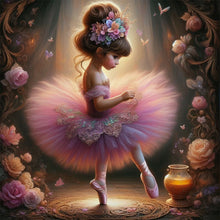 Load image into Gallery viewer, Diamond Painting - Full Round - dancing girl (30*30CM)
