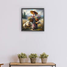 Load image into Gallery viewer, Diamond Painting - Full Round - Oil painting style farm woman (30*30CM)
