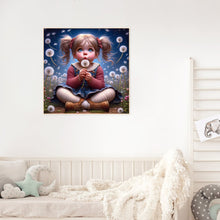 Load image into Gallery viewer, Diamond Painting - Full Round - dandelion girl (30*30CM)
