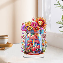 Load image into Gallery viewer, Acrylic Special Shaped Mushroom Bottle 5D DIY Diamond Art Tabletop Decorations
