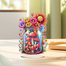 Load image into Gallery viewer, Acrylic Special Shaped Mushroom Bottle 5D DIY Diamond Art Tabletop Decorations
