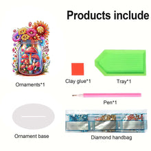 Load image into Gallery viewer, Acrylic Special Shaped Mushroom Bottle 5D DIY Diamond Art Tabletop Decorations
