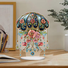 Load image into Gallery viewer, Acrylic Special Shaped Floral Jellyfish Table Top Diamond Painting Ornament Kits
