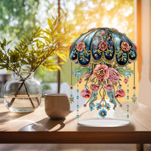 Load image into Gallery viewer, Acrylic Special Shaped Floral Jellyfish Table Top Diamond Painting Ornament Kits
