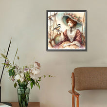 Load image into Gallery viewer, Diamond Painting - Full Round - swing lady (30*30CM)
