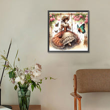 Load image into Gallery viewer, Diamond Painting - Full Round - swing lady (30*30CM)

