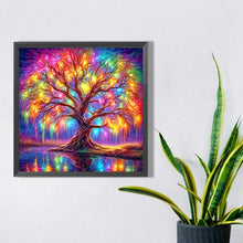 Load image into Gallery viewer, AB Diamond Painting - Full Square - neon tree of life (40*40CM)

