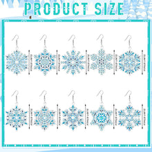 Load image into Gallery viewer, 10 Pairs Diamond Painting Earrings Snowflake Earring Making Kit for Adults

