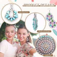 Load image into Gallery viewer, 10 Pairs Diamond Painting Earrings Boho Diamond Earrings Making Kit for Adults
