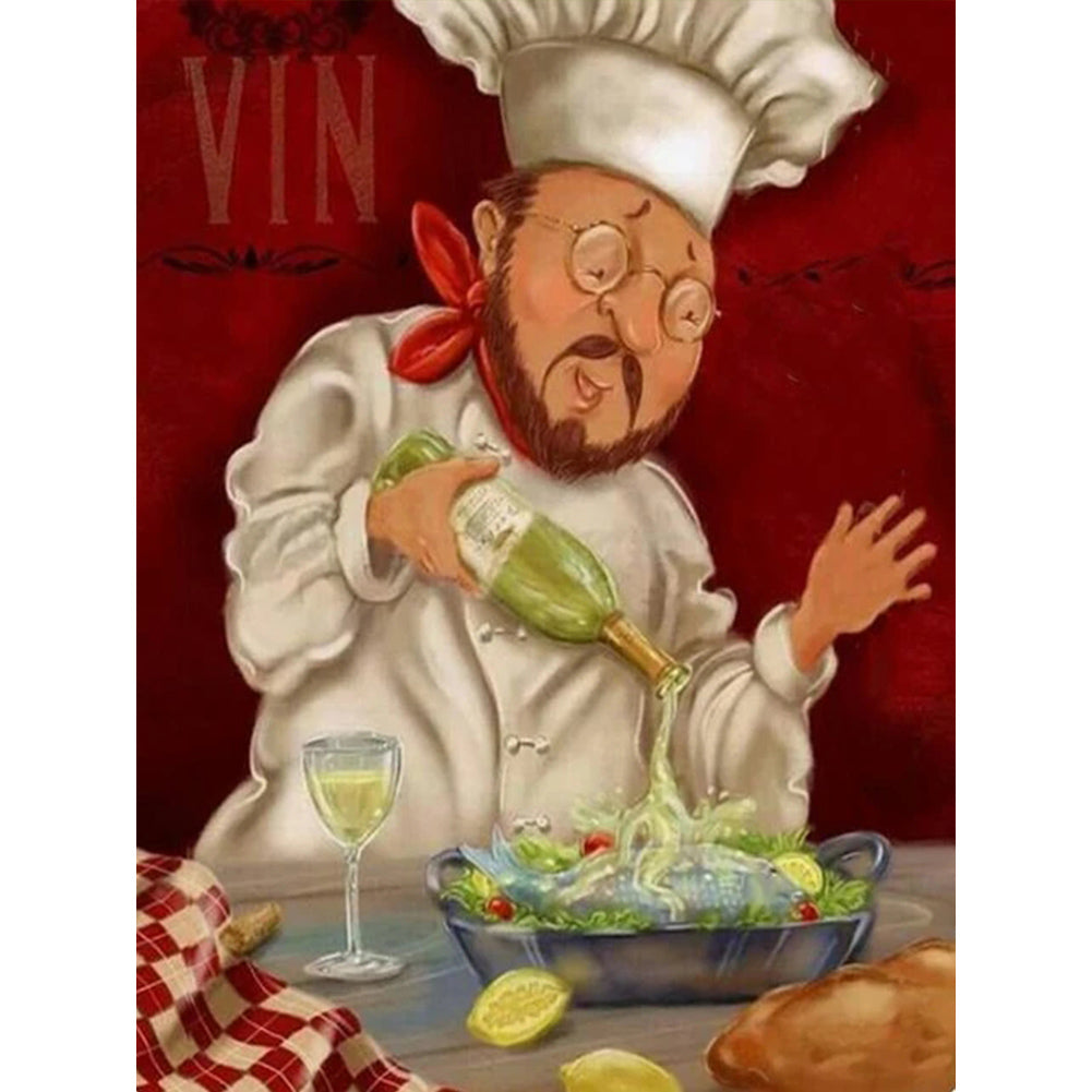 Diamond Painting - Full Round - chef (30*40CM)