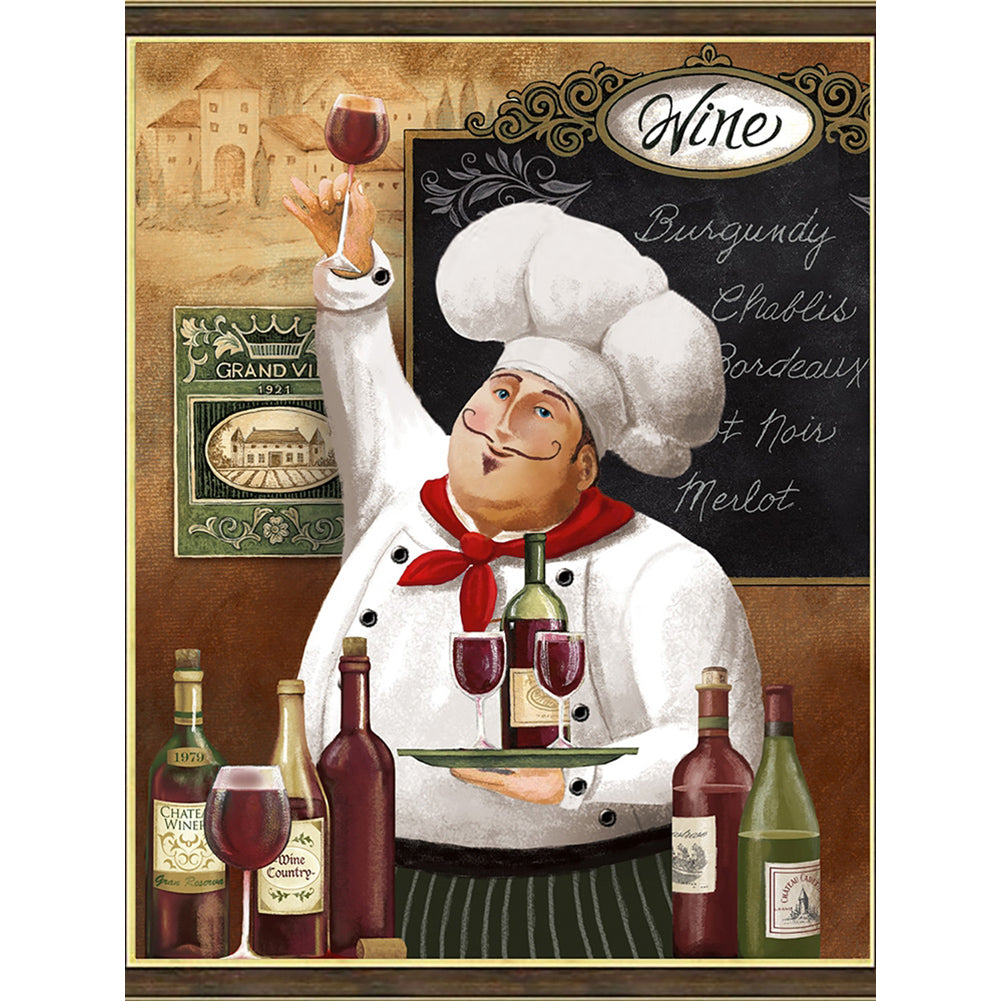 Diamond Painting - Full Round - chef (30*40CM)