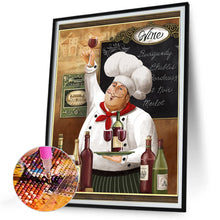 Load image into Gallery viewer, Diamond Painting - Full Round - chef (30*40CM)
