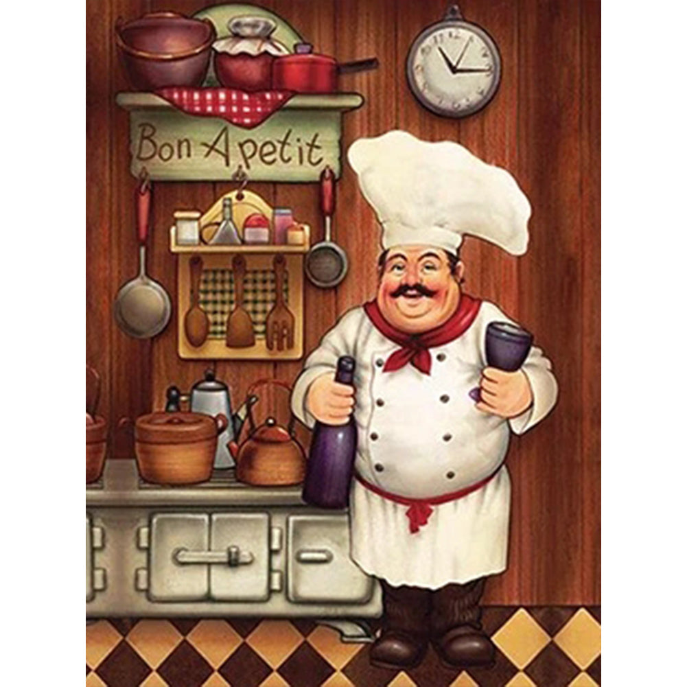 Diamond Painting - Full Round - chef (30*40CM)