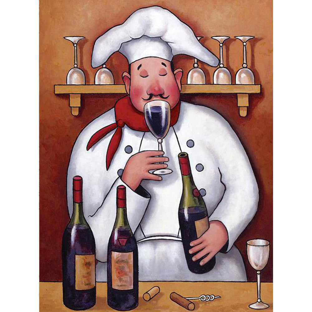 Diamond Painting - Full Round - chef (30*40CM)