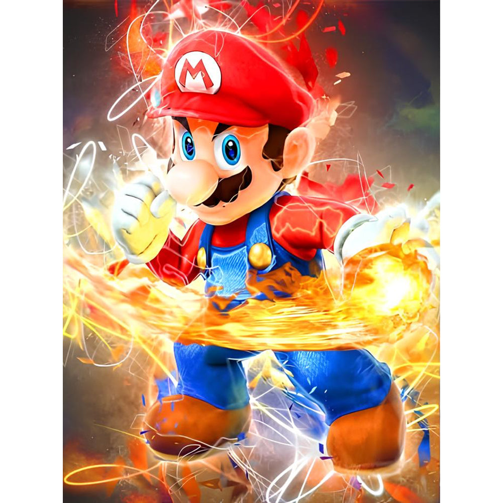 Diamond Painting - Full Round - mario (30*40CM)