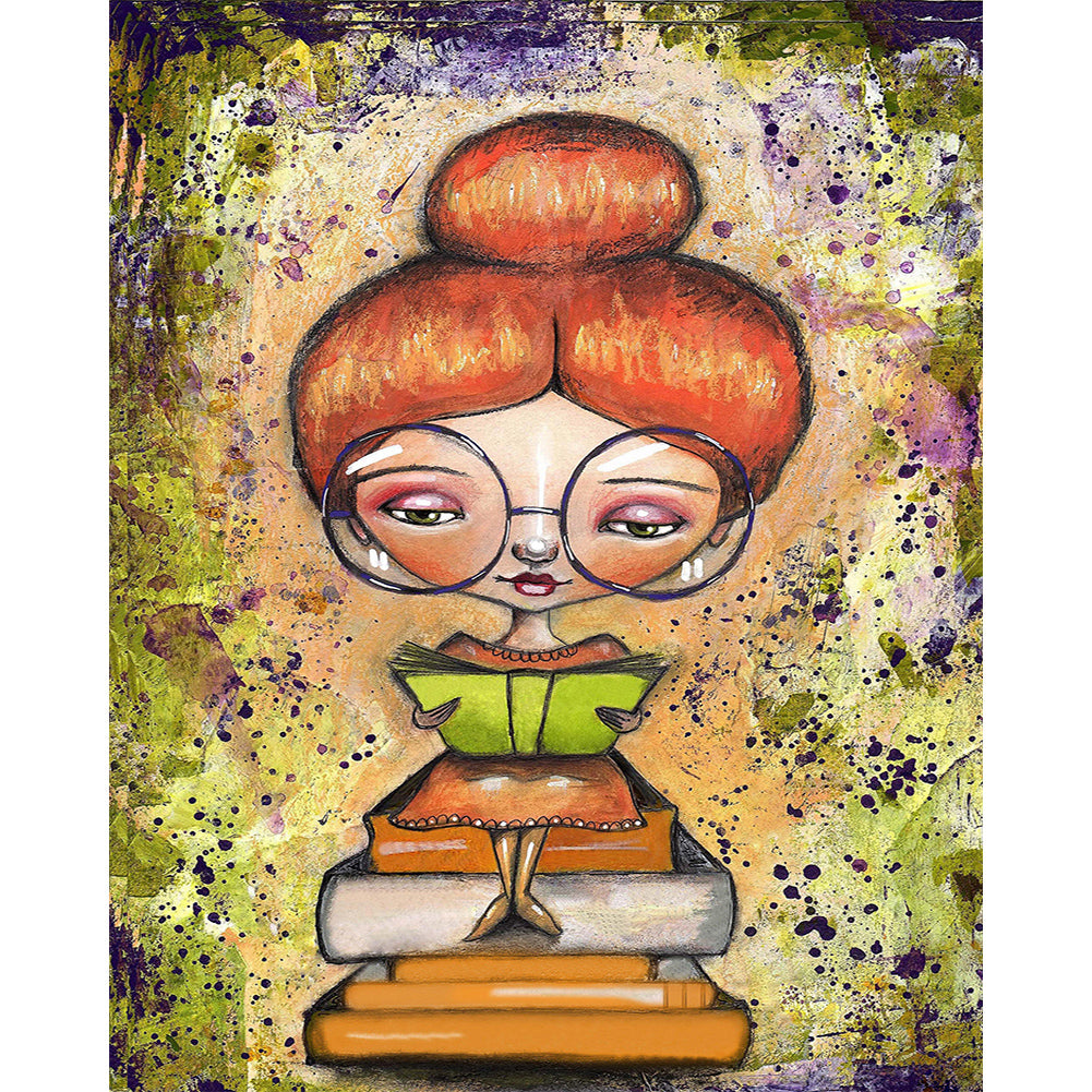 Diamond Painting - Full Round - nerdy girl (40*50CM)