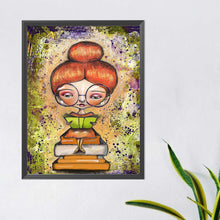 Load image into Gallery viewer, Diamond Painting - Full Round - nerdy girl (40*50CM)
