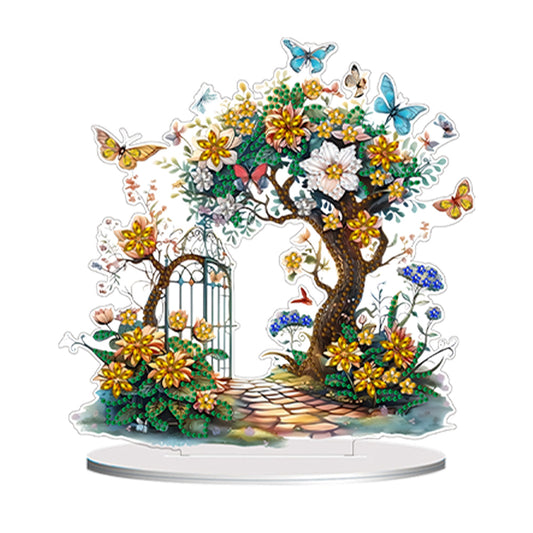Double Side Special Shaped Flower Desktop Diamond Art Kits for Home Office Decor