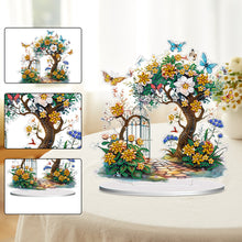 Load image into Gallery viewer, Double Side Special Shaped Flower Desktop Diamond Art Kits for Home Office Decor
