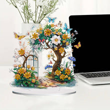 Load image into Gallery viewer, Double Side Special Shaped Flower Desktop Diamond Art Kits for Home Office Decor
