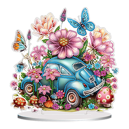 Double Side Special Shaped Flower Desktop Diamond Art Kits for Home Office Decor