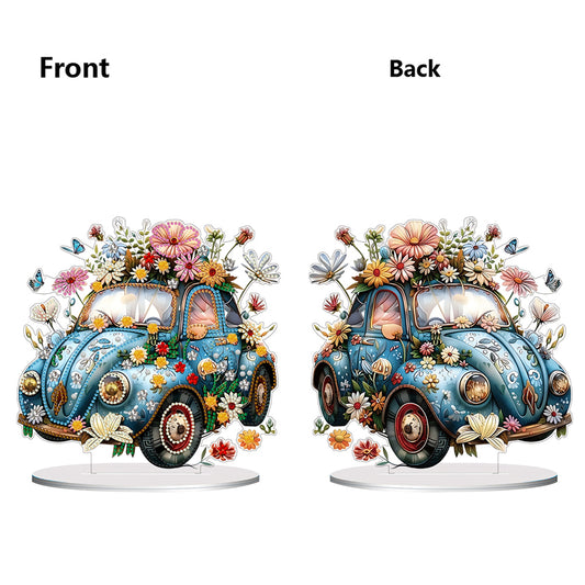 Double Side Special Shaped Flower Desktop Diamond Art Kits for Home Office Decor