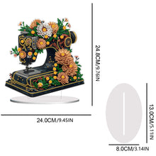 Load image into Gallery viewer, Double Sided Special Shaped Flower Sewing Machine Diamond Painting Desktop Decor
