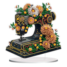 Load image into Gallery viewer, Double Sided Special Shaped Flower Sewing Machine Diamond Painting Desktop Decor
