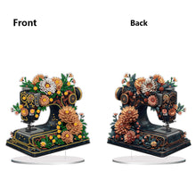 Load image into Gallery viewer, Double Sided Special Shaped Flower Sewing Machine Diamond Painting Desktop Decor

