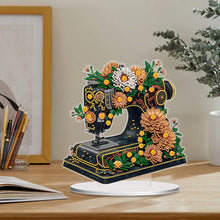 Load image into Gallery viewer, Double Sided Special Shaped Flower Sewing Machine Diamond Painting Desktop Decor
