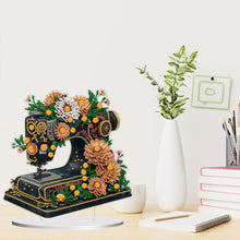 Load image into Gallery viewer, Double Sided Special Shaped Flower Sewing Machine Diamond Painting Desktop Decor
