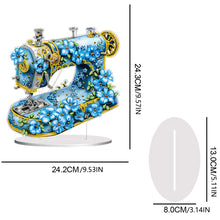 Load image into Gallery viewer, Double Sided Special Shaped Flower Sewing Machine Diamond Painting Desktop Decor
