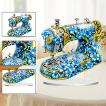 Load image into Gallery viewer, Double Sided Special Shaped Flower Sewing Machine Diamond Painting Desktop Decor
