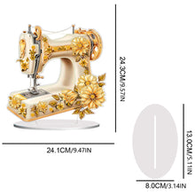 Load image into Gallery viewer, Double Sided Special Shaped Flower Sewing Machine Diamond Painting Desktop Decor
