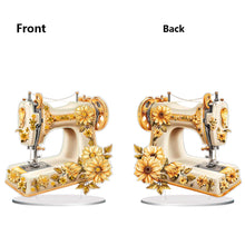 Load image into Gallery viewer, Double Sided Special Shaped Flower Sewing Machine Diamond Painting Desktop Decor
