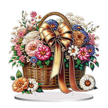 Load image into Gallery viewer, Double Side Special Shaped Flower Basket 5D DIY Diamond Art Tabletop Decorations

