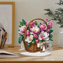 Load image into Gallery viewer, Double Side Special Shaped Flower Basket 5D DIY Diamond Art Tabletop Decorations
