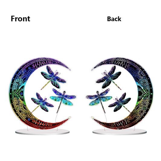 Double Side Special Shaped Butterfly Moon Diamond Painting Desktop Ornaments Kit
