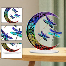 Load image into Gallery viewer, Double Side Special Shaped Butterfly Moon Diamond Painting Desktop Ornaments Kit
