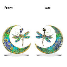 Load image into Gallery viewer, Double Side Special Shaped Butterfly Moon Diamond Painting Desktop Ornaments Kit
