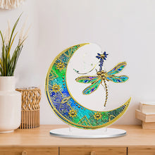 Load image into Gallery viewer, Double Side Special Shaped Butterfly Moon Diamond Painting Desktop Ornaments Kit
