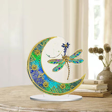Load image into Gallery viewer, Double Side Special Shaped Butterfly Moon Diamond Painting Desktop Ornaments Kit
